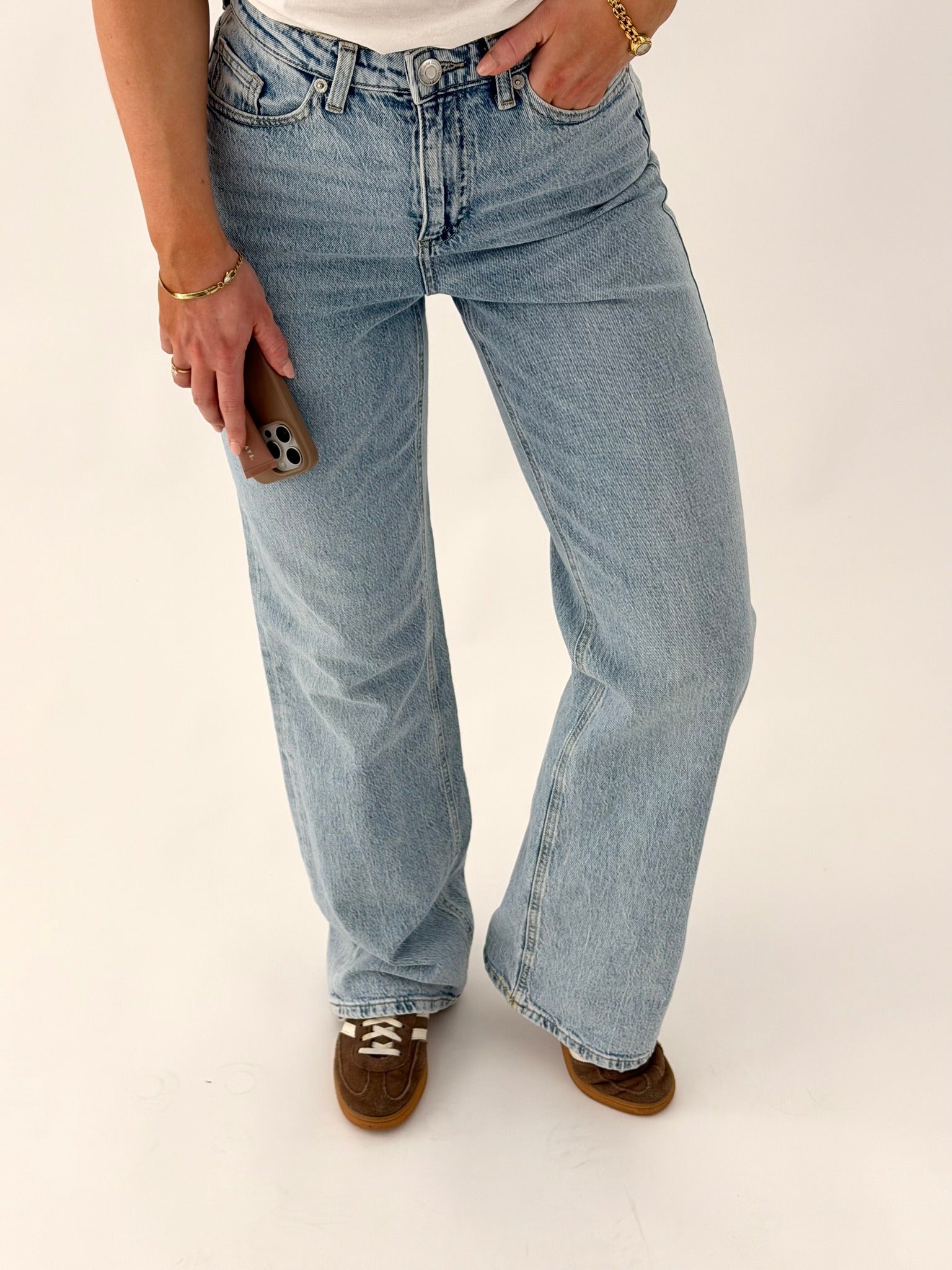 VMTESSA Wide Jeans - Light Blue Denim